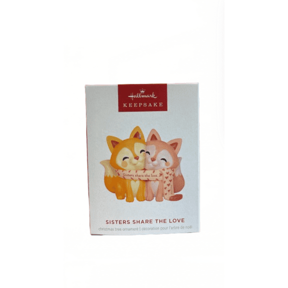 Hallmark 2025 Keepsake Sisters Share the Love Christmas Ornament New with Box
