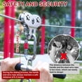 thumbnail image 6 of Zipline Pulley, 304 Stainless Steel Tandem Speed Double Pulley with Carabiner and Handle for 1/4 5/16 3/8 Cable Backyard Zipline, Hauling, Rigging and Commercial Purposes, 6 of 7
