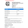 thumbnail image 2 of Rear Brake Pad and Rotor Kit - Compatible with 2005 - 2011 Volvo V50 2006 2007 2008 2009 2010, 2 of 2