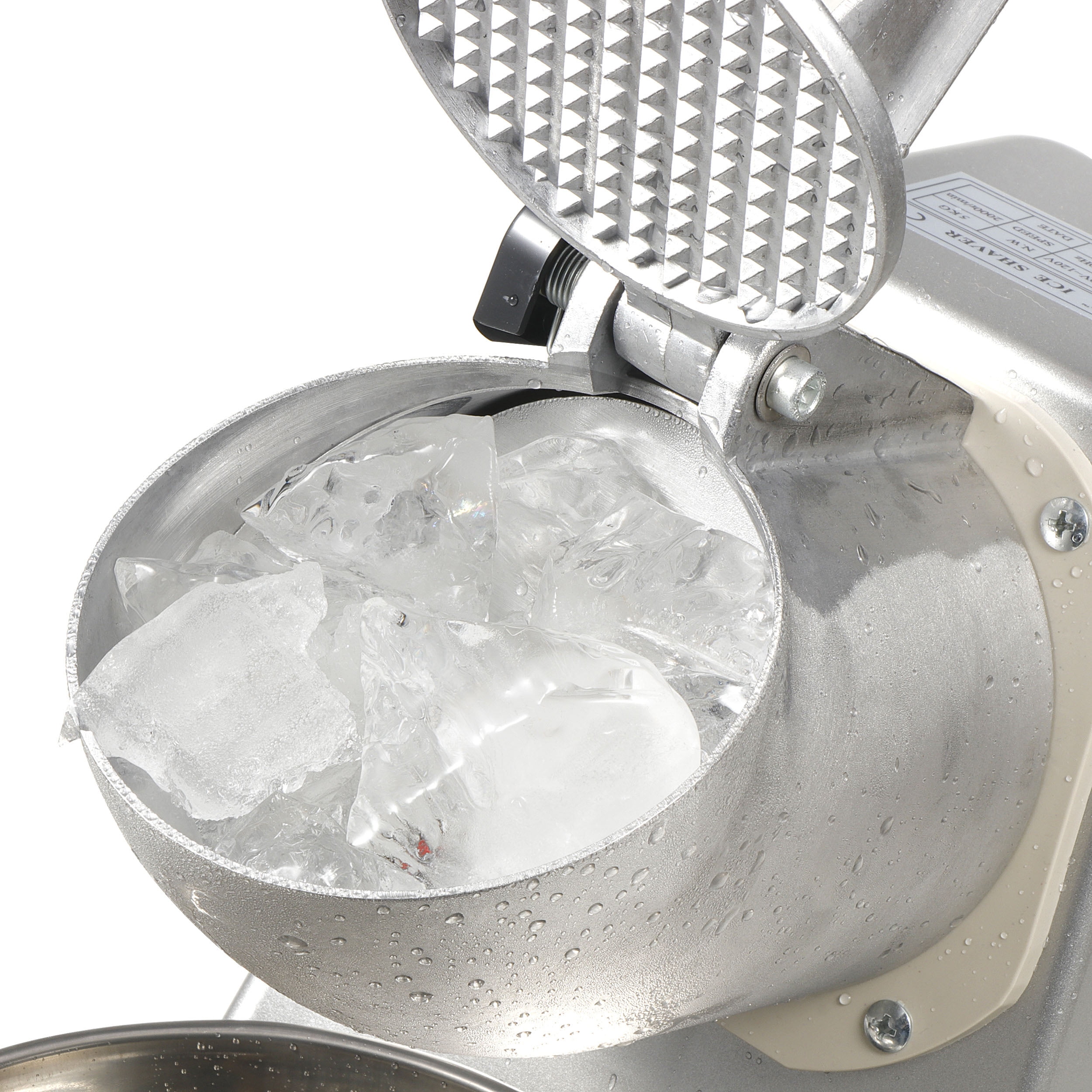 ZENY Home Ice Shaver & Crusher Machine Commercial Grade Snow Cone Maker 143 lbs Silver