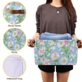 thumbnail image 3 of Yayeee 2 Pack Canvas Storage Basket with Handles for Shelves Fabric Bins Closet Organizer, Blue Floral, 3 of 8