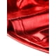 thumbnail image 5 of Top corto metálico Allegra K mujer cuello falso cremallera frontal sin mangas Holográfico Rojo M, 5 of 6