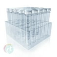 thumbnail image 4 of Extra Long Clear Pet Plastic Test Tubes Beaker Set w Thin Rack Holder 32 Blank Labels 25 Pieces 25 x 165mm (60ml), 4 of 6