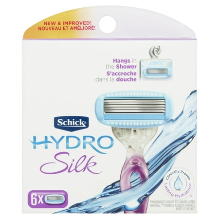 Schick Hydro Silk Razor Blade Refills for Women - 6 Coun