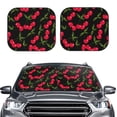 thumbnail image 2 of Fotbe Cherry 2-Piece Car Windshield Sun Shade | Sun Blocker for Car Windshield | Foldable Automotive Interior Accessories for Sun Protection-Small, 2 of 7