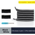 thumbnail image 1 of Nuevo Magnético Sin corbata Cordones para zapatos Cordones elásticos Cordones para zapatillas Zapatos Lazy Shoelace Bloqueo magnético Talla única para todos los niños amp; AdultoEstados Unidos Gao Jinjia LED, 1 of 2