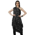 thumbnail image 2 of Moomaya Robe Kurti Sans Manches à une Épaule Imprimée pour Femmes, Vêtement de Créateur Boho pour Fête, 2 of 7