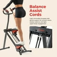 thumbnail image 4 of Sunny Health & Fitness Smart Foldable Stair Climber with Balance-Assist Cords - SF-S025005, 4 of 9