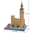 thumbnail image 3 of Conjunto de bloques de construcción BIDIUTOY Big Ben Architecture Model, 3 of 9