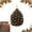 1PCS, variant on Christmas Pinecone Candles Flameless Decor LED Pinecone Candle Decor,Real Wax Unscented Battery Operated Candle for Thanksgiving Christmas Winter Holiday Decoration