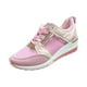 thumbnail image 1 of Zapatos para mujer, de gran tamaño, suela gruesa, tacón inclinado, informales, con cordones y suela de malla, deportivos para correr, botas vaqueras., 1 of 8