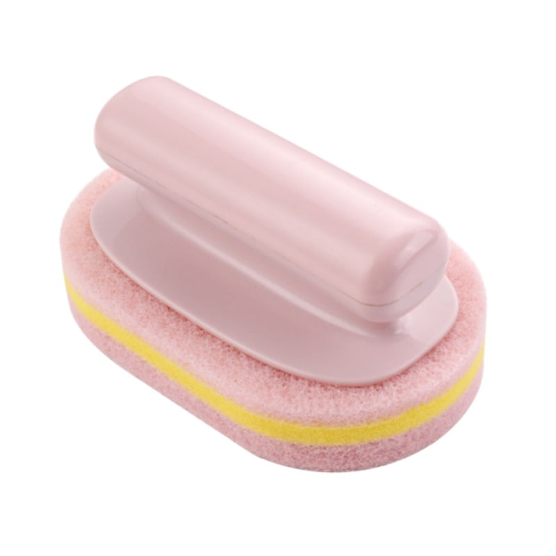 WZCleaning Sponge Brush With Plastic Handle Household Cleaning Tool