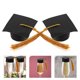 thumbnail image 1 of WEAVILUX 20Ud Decoraciones De Sombrero De Graduación Para Con Papel Y Negro, 1 of 8