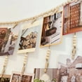 thumbnail image 6 of Hanging Photo Display Wooden Bead Garland Boho Wall Hanging for Bedroom Living Room Dorm Party Decor Teen Girl Gifts, 6 of 9
