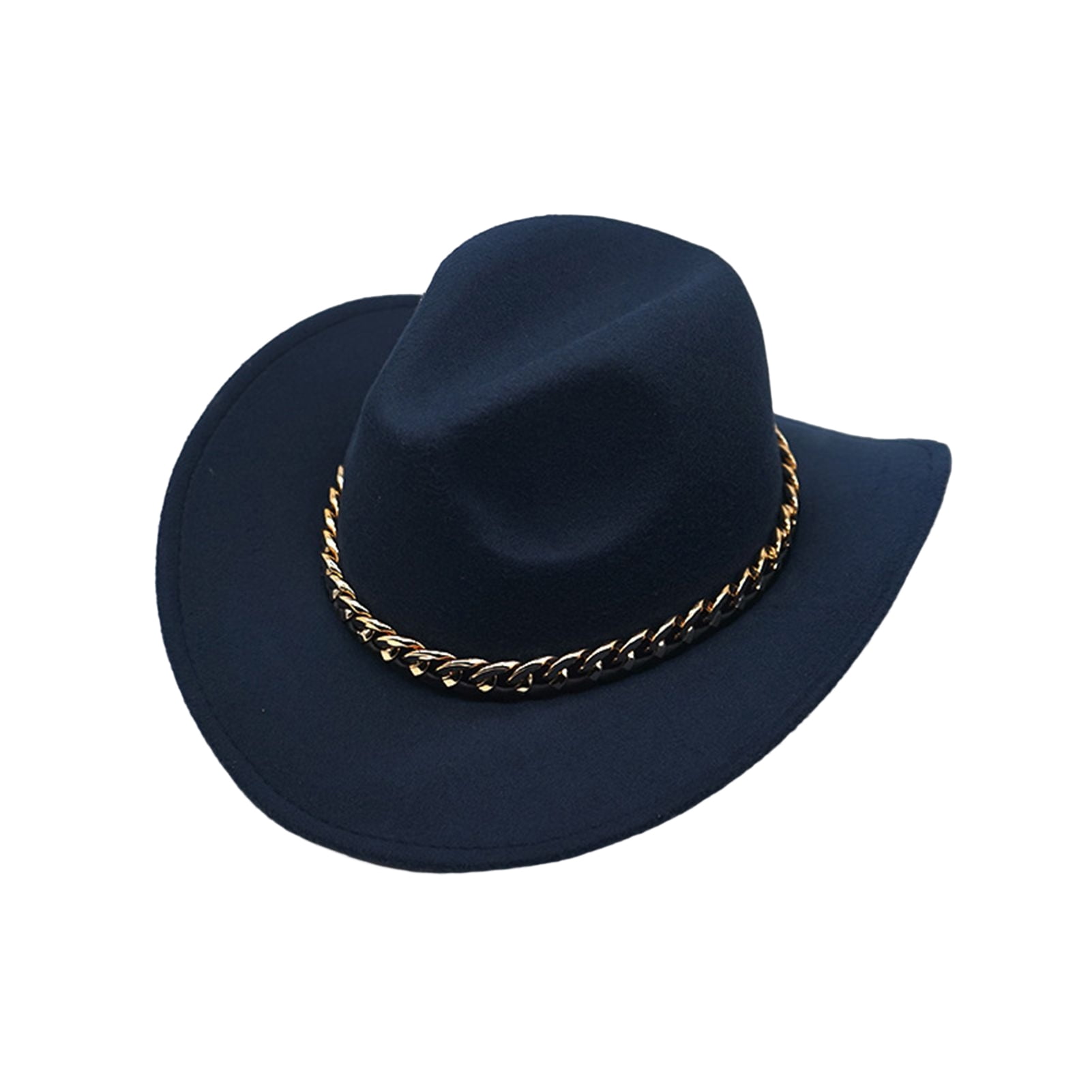 Trayknick Unisex Vintage Western Cowboy Hat - Wide Brim