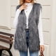 thumbnail image 5 of Puntoco Chaqueta larga de invierno con cuello en V para mujer, cálida, de pelo sintético Puntoco Puntoco-7066, 5 of 8