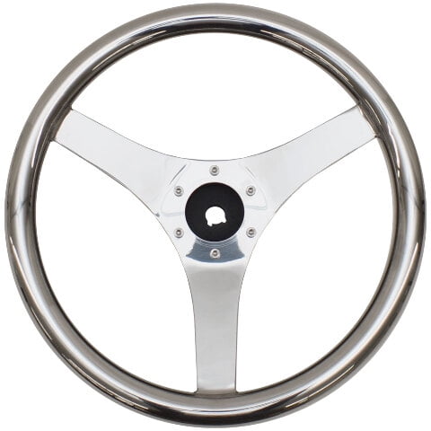 Tracker Boat Steering Wheel 360583 | 13 3/4 Inch Stainless Steel