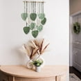 thumbnail image 3 of Wall Hanging Boho Decor, Handmade Yarn Woven Art Leaf Tapestry for Nursery Bedroom Living Room, 3 of 4