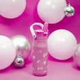 thumbnail image 6 of Zak Designs 20oz Harmony Barbie Water Bottle for Travel or At Home, Stainless Steel is Leak-Proof When Closed and Vacuum Insulated with Straw Lid and Carry Handle (Pink), 6 of 12
