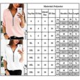 thumbnail image 3 of Womens Summer Tops Ladies Zip Tee Shirt Chiffon Blouse Sweatshirt Plus SizeL, 3 of 3