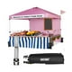 thumbnail image 5 of Costway 3 m x 3 m Pabellón Emergente Con Pared Lateral, Carpa Plegable Con Bolsa Enrollable, Barras Cruzadas Colgantes, Cinta para Pancartas, Refugio Portátil de Sombra para Mercado, Patio, Camping, 5 of 5