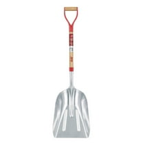 Truper 45 in. Aluminum Scoop General Purpose Shovel Wood Handle