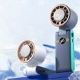 thumbnail image 5 of Portable Folding Neck Fan With Semiconductor Cooling - 120 Speed Settings & Led, 5 of 7