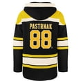 thumbnail image 3 of Men's '47 David Pastrnak Black Boston Bruins Player Name & Number Lacer Hoodie, 3 of 3