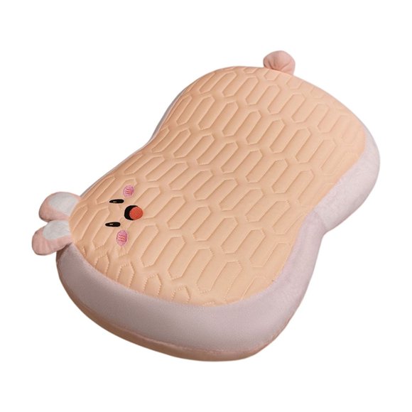 Sofa Vama Ropa de Cama Almohada de seda helada para el vientre, ideal para la oficina, la siesta, los viajes y el sofá, ergonómica, transpirable, lavable, portátil, para escritorio. for Navideño