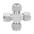 thumbnail image 3 of Accesorios para tubos, conector de tubo de 4 vías de acero inoxidable, conector de tubo de mayor durabilidad, 3 of 8