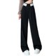 thumbnail image 2 of WILLBEST Pantalones Casuales de Mujer de Cintura Alta, Sueltos y con Pierna Ancha para Uso Diario Cómodo para Actividades al Aire Libre y Salidas Informales. Extra Grande, 2 of 6