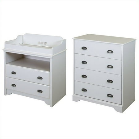 South Shore Fundy Tide Changing Table And 4 Drawer Chest Multiple