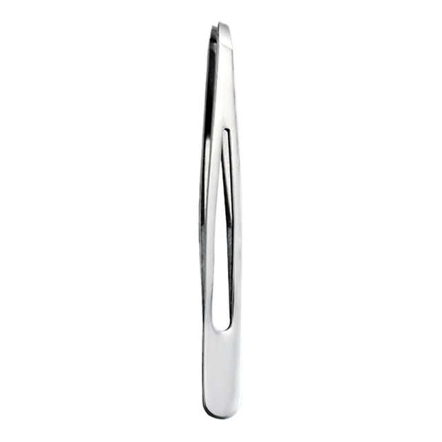 Self-Care Durable Oblique Tweezers Ergonomic Design Portable Forehead Trimmer Tweezers Easy to Use Stainless Steel Material Precise Selection Tweezers Tools