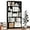 Black, variant on 66" H Bookcase and Bookshelf, Heavy Duty Bookshelves and Bookcases, 5 Tier Adjustable Metal Bookshelf, Black Bookcase for Living Room, Bedroom, Office
