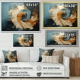 thumbnail image 4 of Designart "Swirl Vortex In The Desert Mirage I" Abstract Spirals Floater Framed Canvas Wall Art, 4 of 5