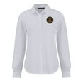 thumbnail image 2 of Women's-Cutter & Buck  White Atlanta United FC Advantage Tri-Blend Eco Soft Pique Long-Sleeve Knitted Button-Up Top, 2 of 3