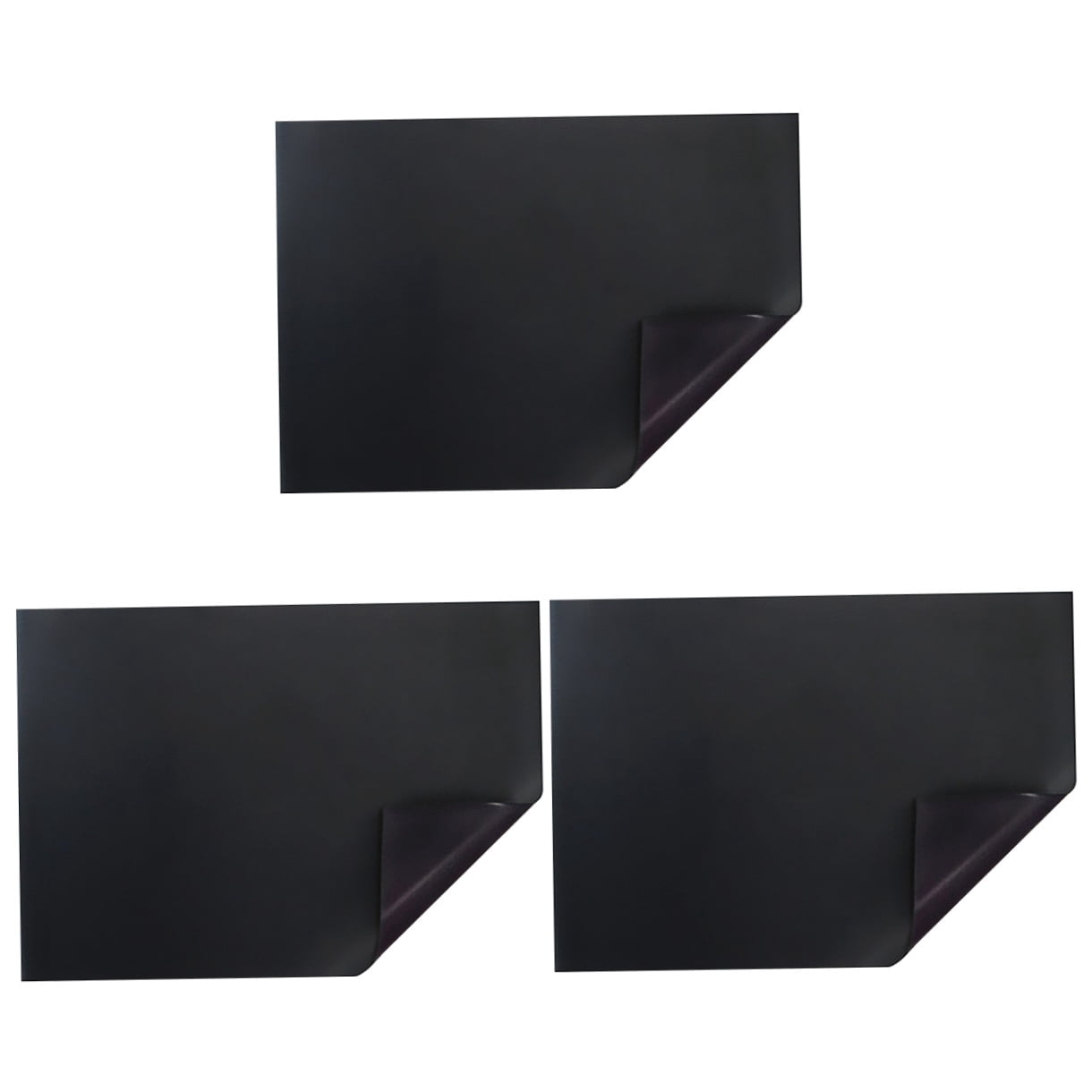 Hemoton 3pcs Reusable Refrigerator Tips Magnetic Sheet Self-Stick Magnetic Blackboard Sticker