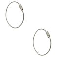 thumbnail image 4 of Langgg Wire Keychain Stainless Steel Cable Loop Keyring Home Car Keys Organization Hanging Luggage Tag Outdoor Gadget Cable Key Ring silver 15cmx2mm 2Set, 4 of 6