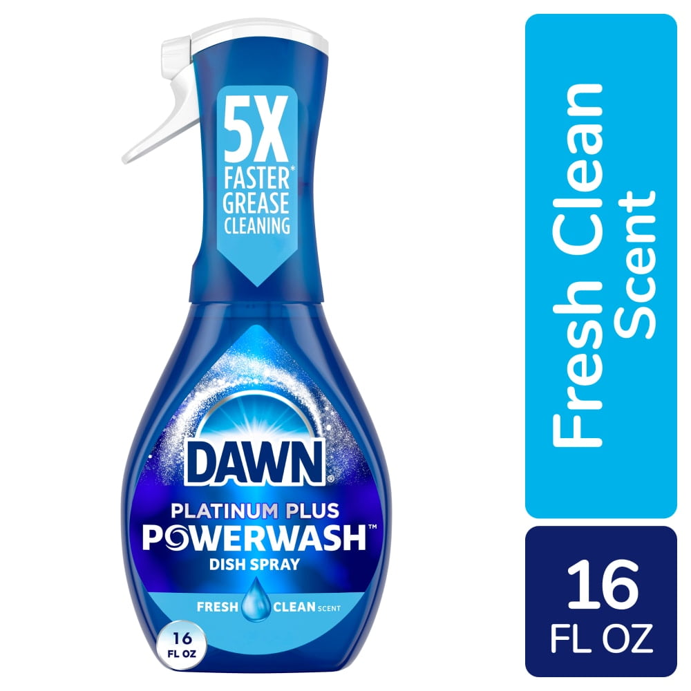 Dawn Platinum Powerwash Starter Kit Fresh Scent Spray Dish Soap 16 fl oz - 3 count