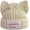 Beige, variant on Cat Ear Hat Cute Beanie Hat Knit Wool Cap Warm Slouchy Crochet Hat