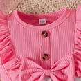 thumbnail image 4 of Robe d'Été à Fleurs pour Bébés Filles Robe Décontractée à Manches Courtes avec Ourlet à Volants, 4 of 8