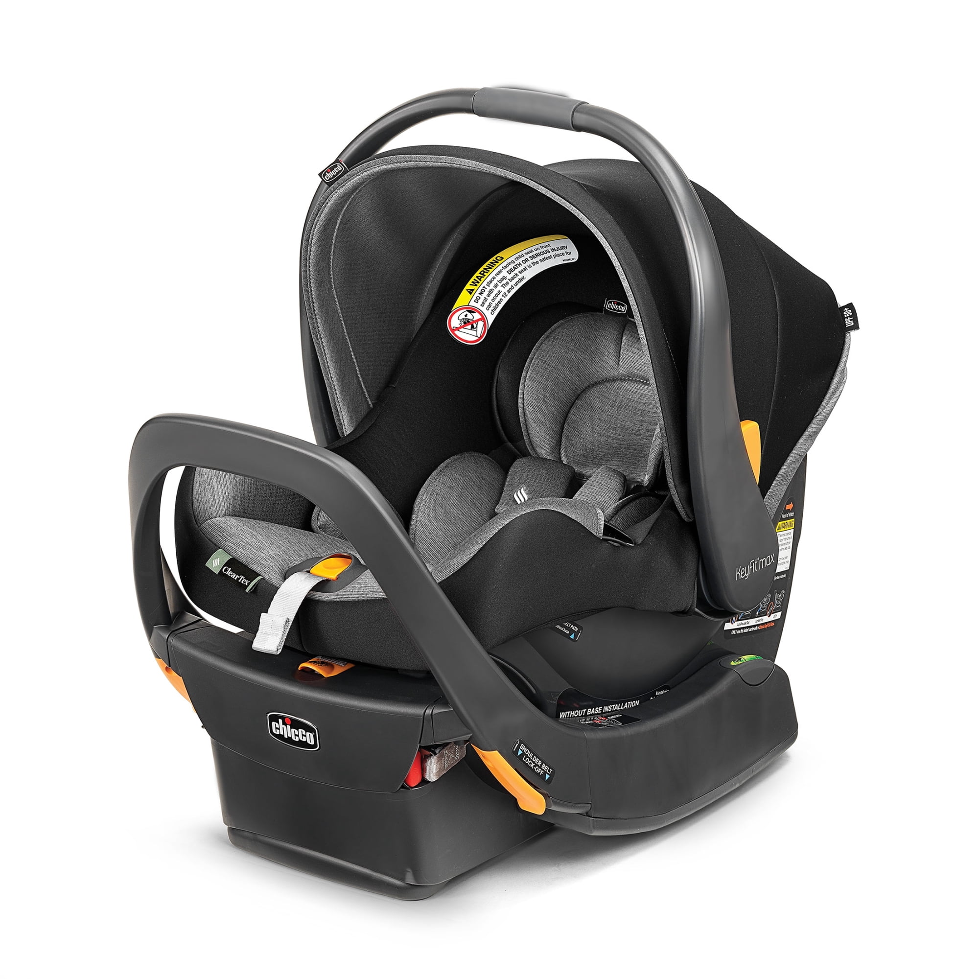 Chicco KeyFit® Max ClearTex® Extended-Use Infant Car Seat and Stay-in-Car Base - Legend (Black)