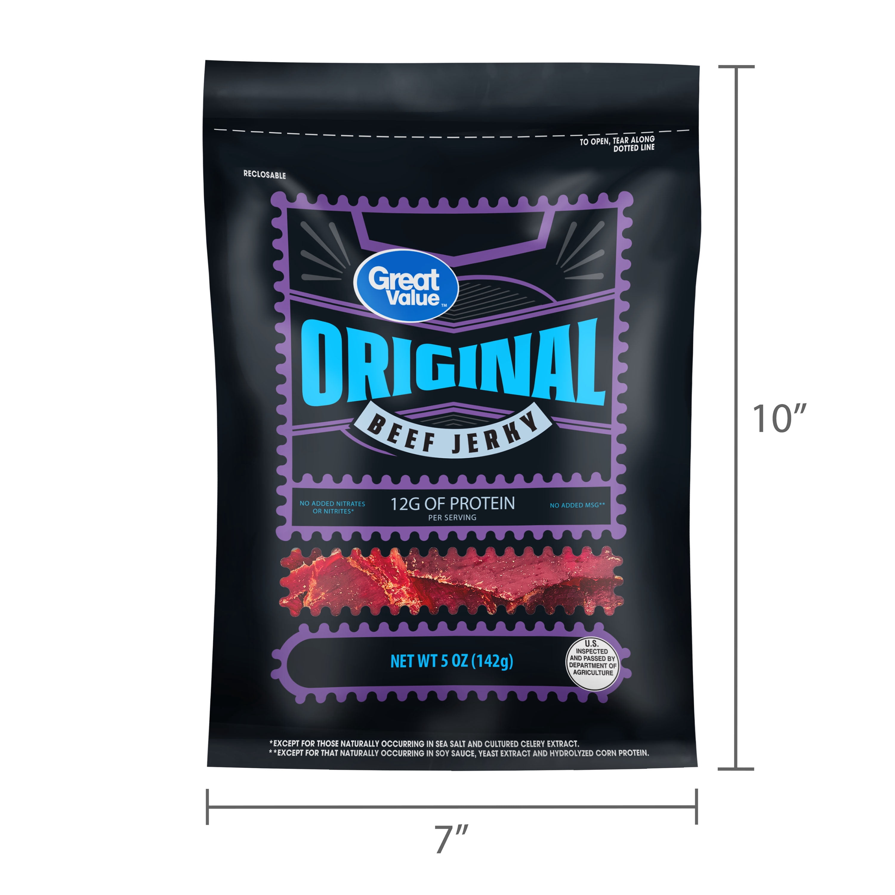 Great Value Original Beef Jerky, 5 oz