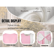 Sunny Fashion Girls Dresses Pink and White Color Block A-Line Party Dress with Bow Tie Size 4-14
