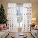 thumbnail image 1 of Cortinas Navideñas con Bordado de Papá Noel, Biombo Rectangular Decorativo de Tela, 1 of 6