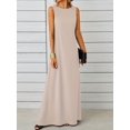 thumbnail image 4 of Maxi Robe Réservoir  Robe Décontractée Solide Sans Manches  Vêtements Pour Femmes, 4 of 7