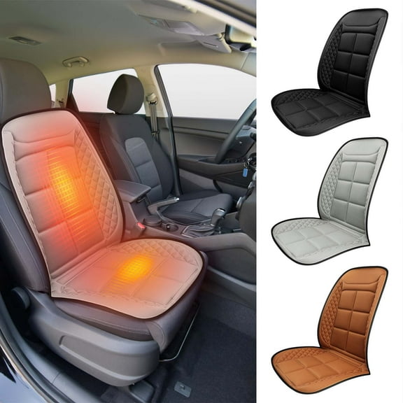 Nsxcdh Car Heated Seat Cushion 12v or 24v 39x18in Fast Heating Soft Material Universal Fit Easy Install for Winter Home Auto Winter Essentials Gift for the boys girls and parents