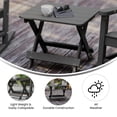 thumbnail image 3 of Flash Furniture Halifax Outdoor Folding Side Table, Portable All-Weather HDPE Adirondack Side Table in Gray, 3 of 12