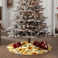 thumbnail image 4 of Sikiie Yellow Polka Dot Sunflower Nativity Christmas Tree Skirt, Jesus Christian Winter Holiday Tree Mat Decoration(30-48IN)30", 4 of 6