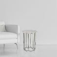 thumbnail image 5 of Spitiko Homes Star Shaped End Table in Nickel with White Marble iron, 5 of 8